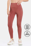Zelocity Quick Dry Gym Leggings - Mineral Red — thumbnail 1